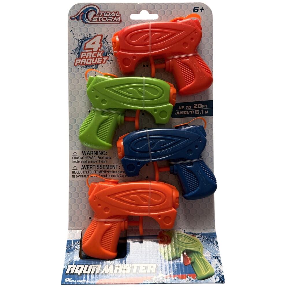 Tidal Storm 4pcs Aqua Master Water Toys NEW